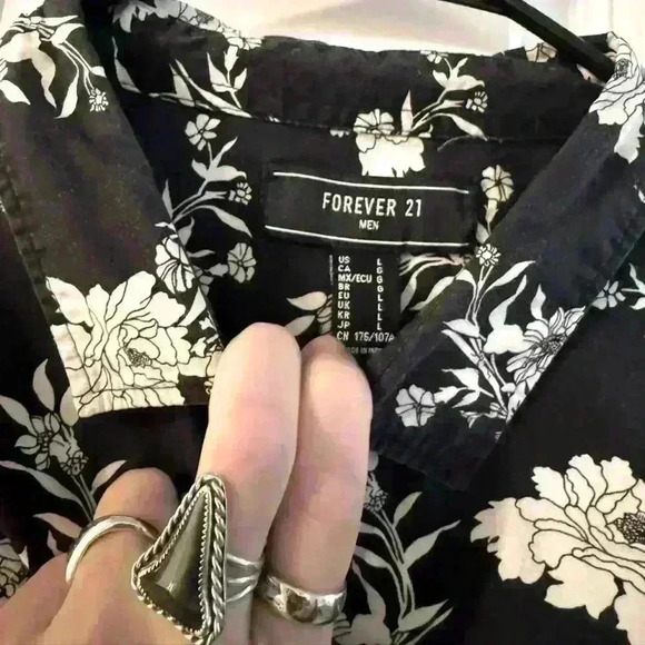 Forever 21 Button Up Dress Casual Button Up Shirt Vintage - Picture 3 of 4